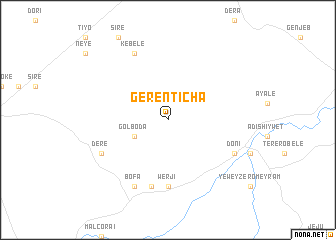 map of Gerentīcha