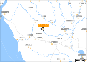 map of Geresi