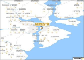 map of Geresta