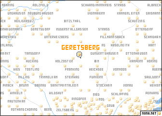 map of Geretsberg