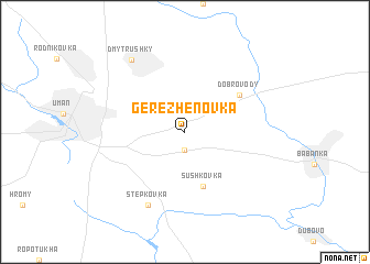 map of Gerezhenovka