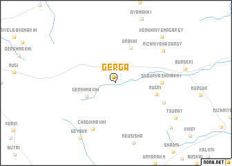 map of Gerga