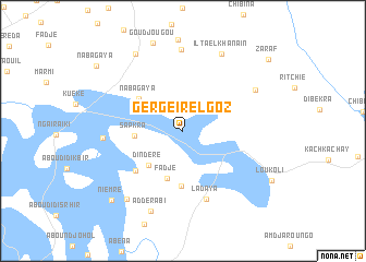 map of Gergeir el Goz