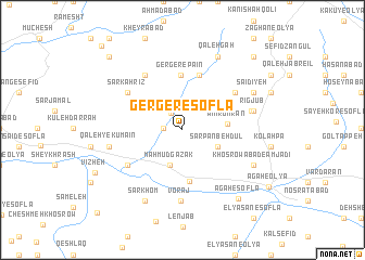map of Gerger-e Soflá