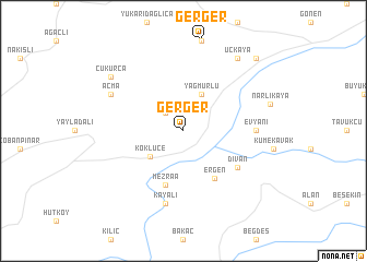 map of Gerger