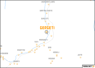 map of (( Gergeti ))