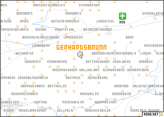 map of Gerhardsbrunn