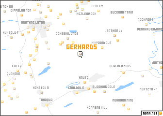 map of Gerhards