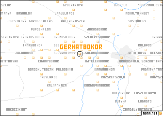 map of Gerhátbokor