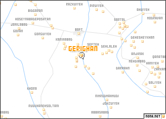 map of Gerīghān