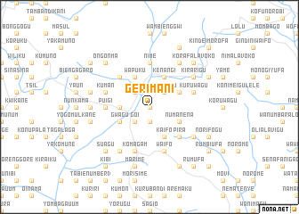 map of Gerimani