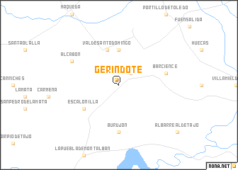map of Gerindote