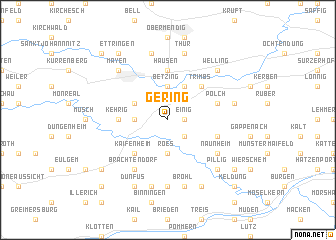 map of Gering