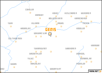 map of Geriş