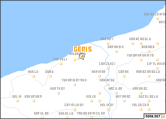 map of Geriş