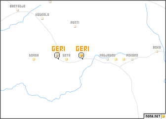 map of Géri