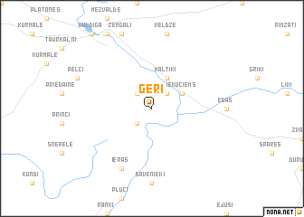 map of Ģeri