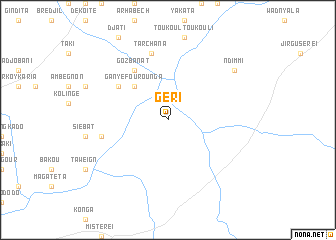 map of Geri