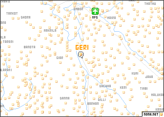 map of Geri