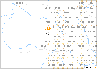 map of Geri