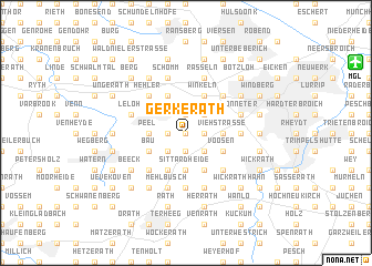 map of Gerkerath