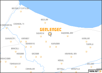 map of Gerlengeç