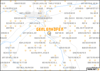 map of Gerlenhofen
