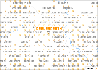 map of Gerlesreuth