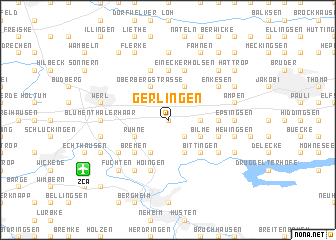 map of Gerlingen