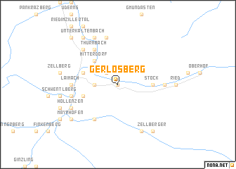map of Gerlosberg