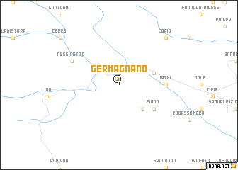 map of Germagnano