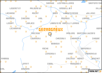 map of Germagneux