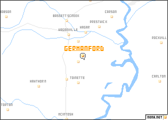 map of German Ford