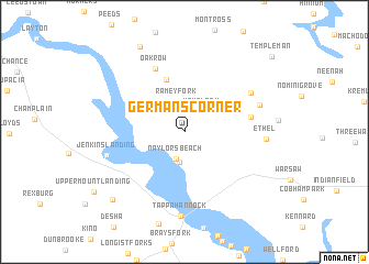 map of Germans Corner