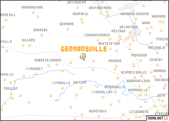 map of Germansville