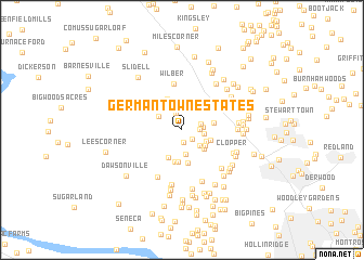 map of Germantown Estates