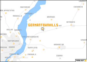 map of Germantown Hills