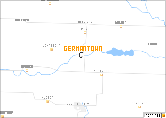 map of Germantown