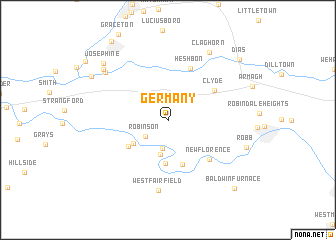 map of Germany