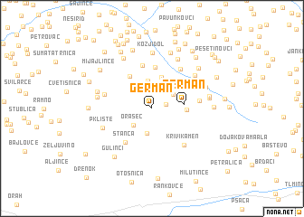 map of German