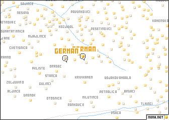 map of German