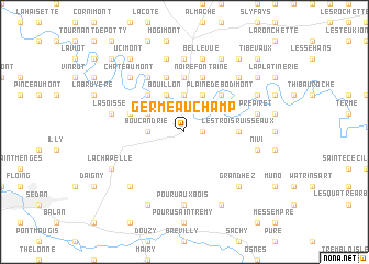 map of Germe au Champ