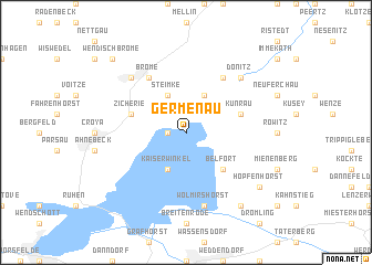 map of Germenau
