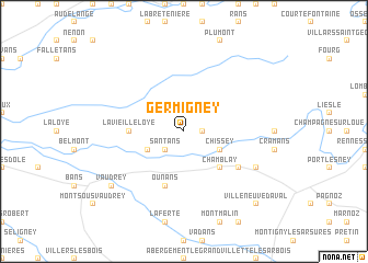 map of Germigney