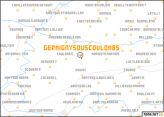 map of Germigny-sous-Coulombs