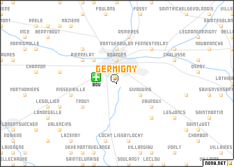 map of Germigny