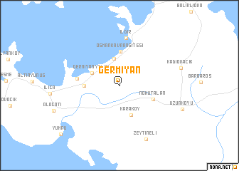 map of Germiyan