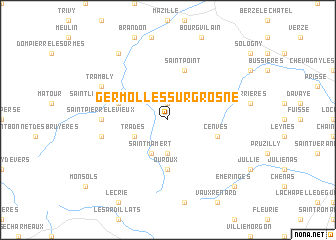 map of Germolles-sur-Grosne