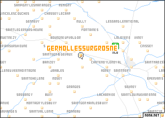 map of Germolles-sur-Grosne