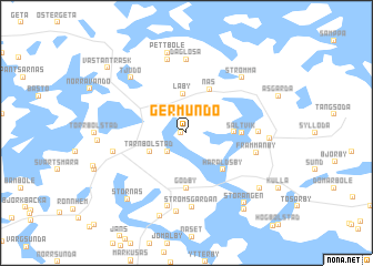 map of Germundö